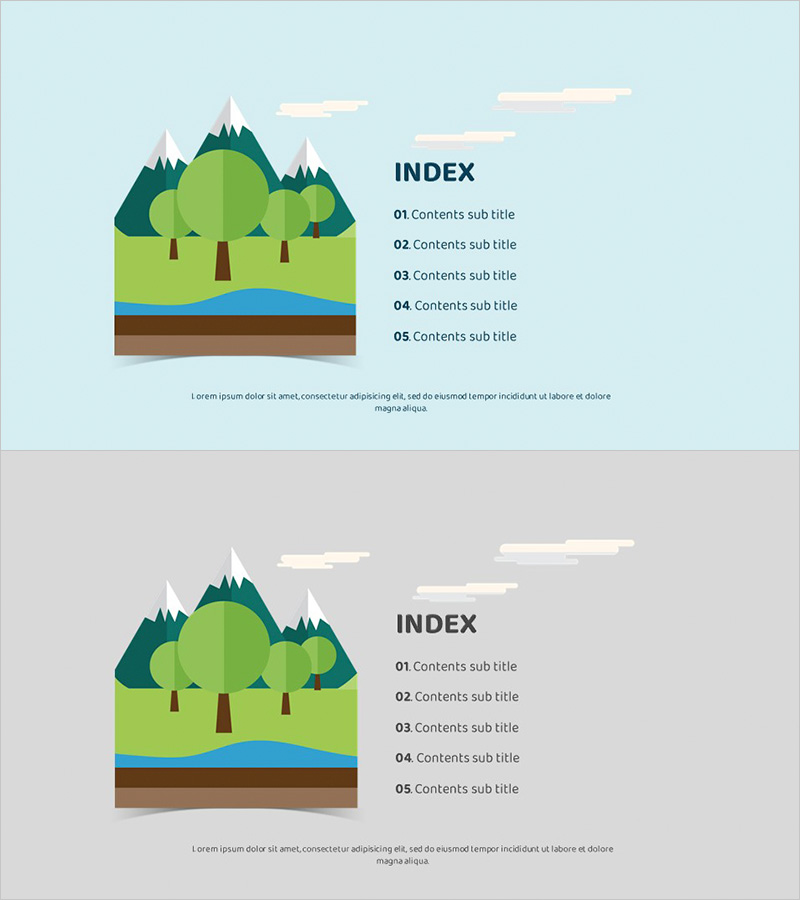 에코 에너지 목차 슬라이드 – 환경 친화적 디자인
