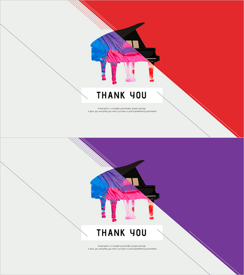 회화와 음악 템플릿 엔딩 – 멋진 마무리