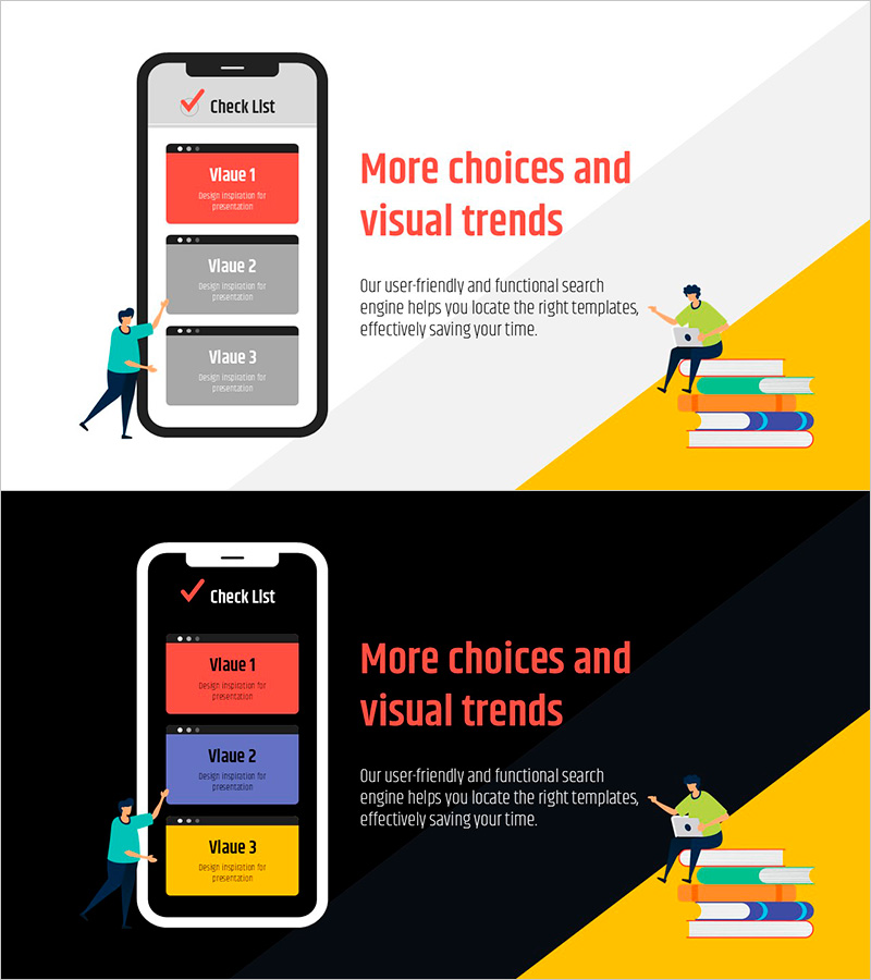 모바일 학습 체크리스트 목업 – 효과적인 프로그램 소개