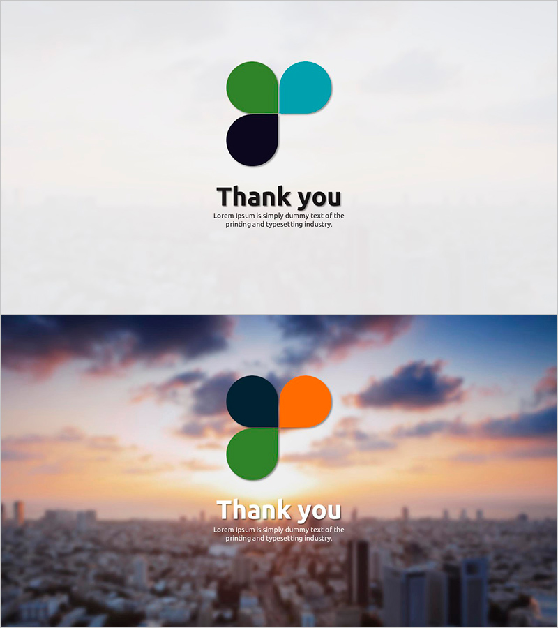 일상 템플릿 엔딩표지 – 감사를 전하는 슬라이드