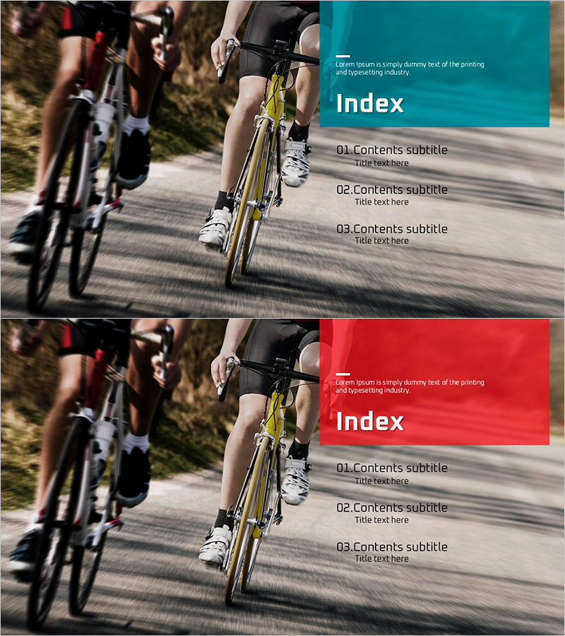 레이서 템플릿 목차 – 빠르고 직관적인 구성