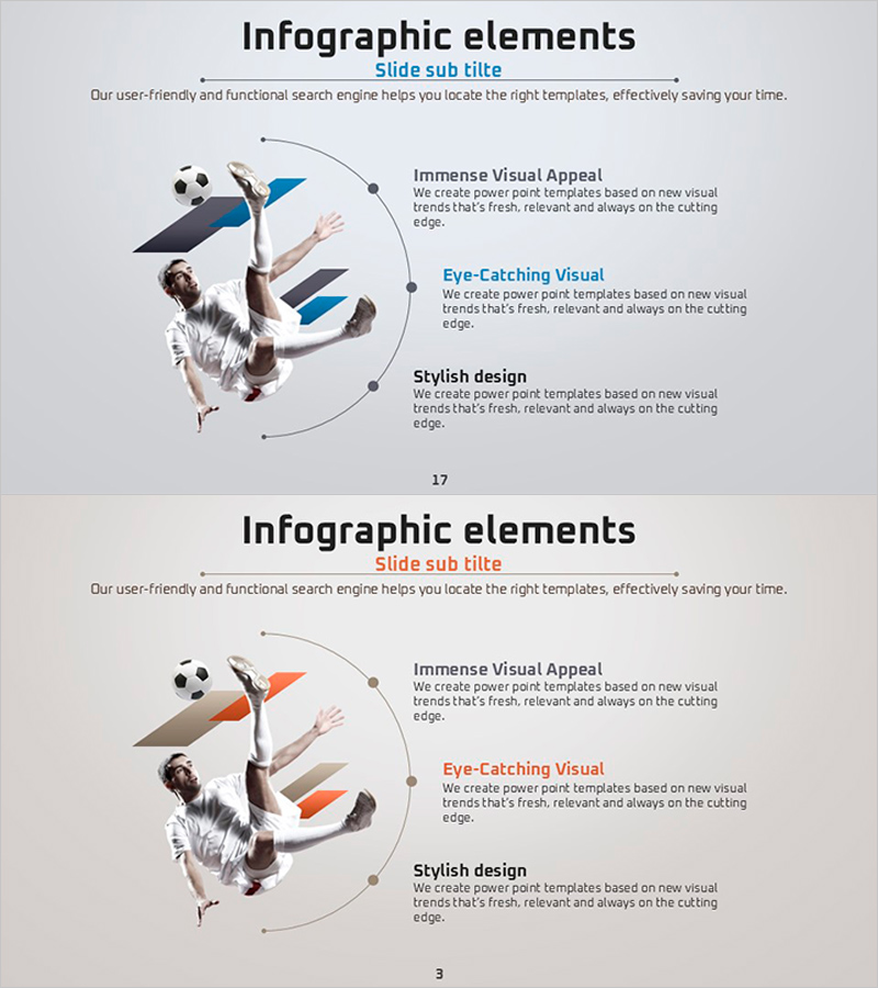 축구 기술 전략 슬라이드 – 사업 소개 및 비전