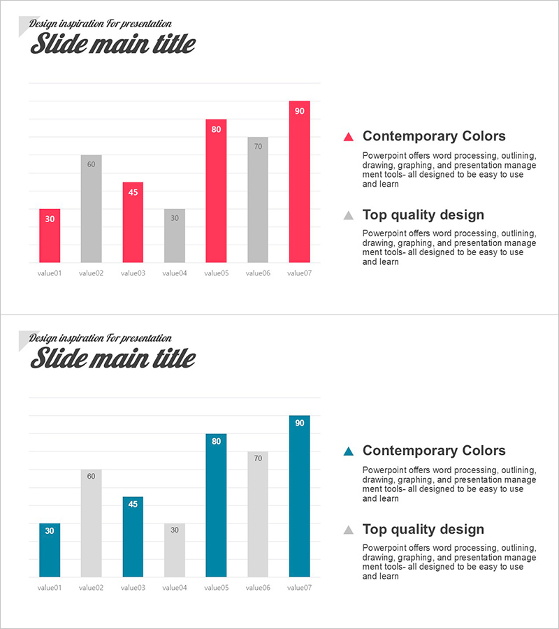 막대 그래프로 데이터 시각화 – 현대적 디자인의 청사진