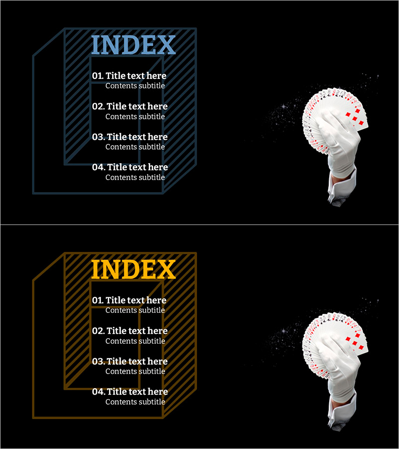 마술 템플릿 목차 – 흥미롭고 창의적인 개요