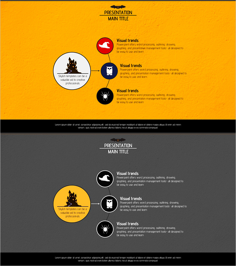 행사 프로그램 소개를 위한 다이어그램 슬라이드