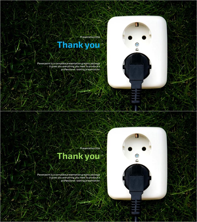 친환경 와이드 엔딩 페이지 – 감사를 전하는 순간