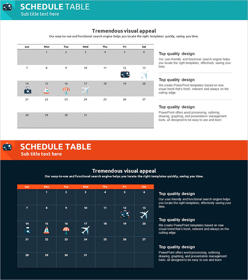 세계여행 일정표 슬라이드 – 효과적인 여행 준비
