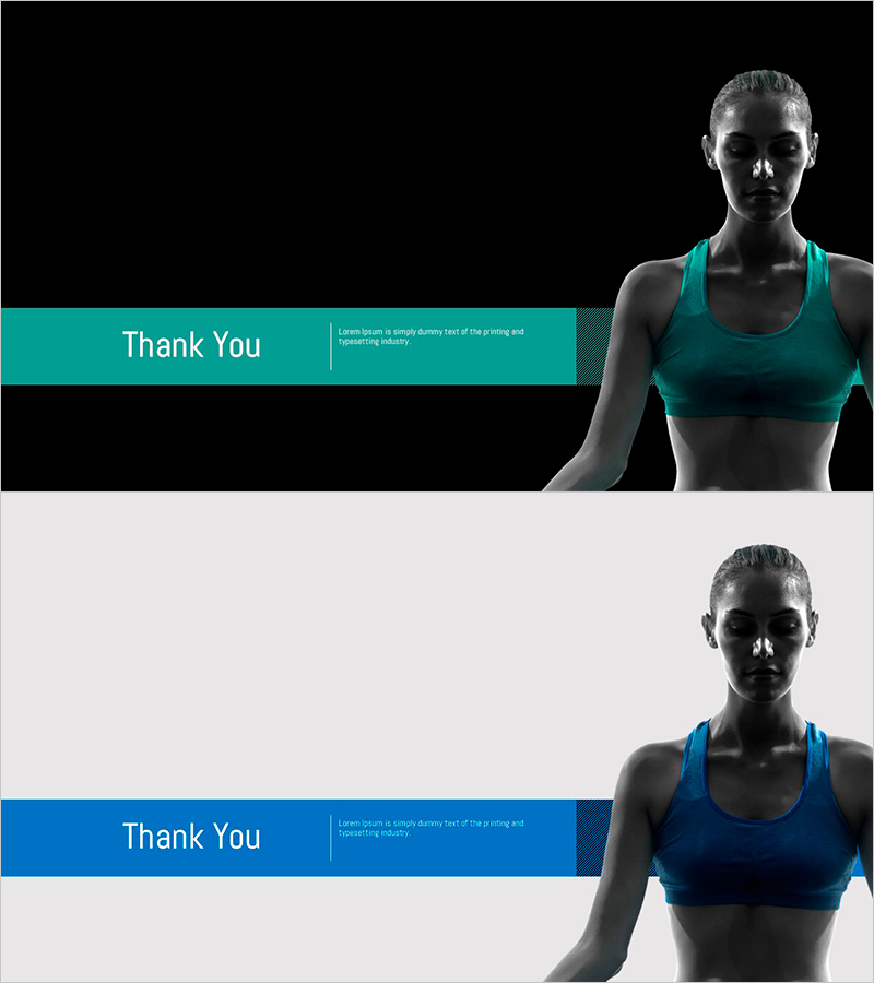 요가 템플릿 엔딩 – 감사의 메시지