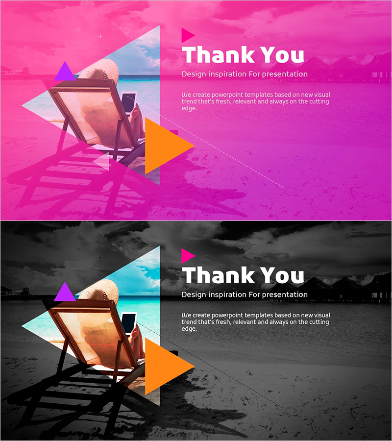 감성 넘치는 엔딩 표지 슬라이드 – 고급스러운 마무리