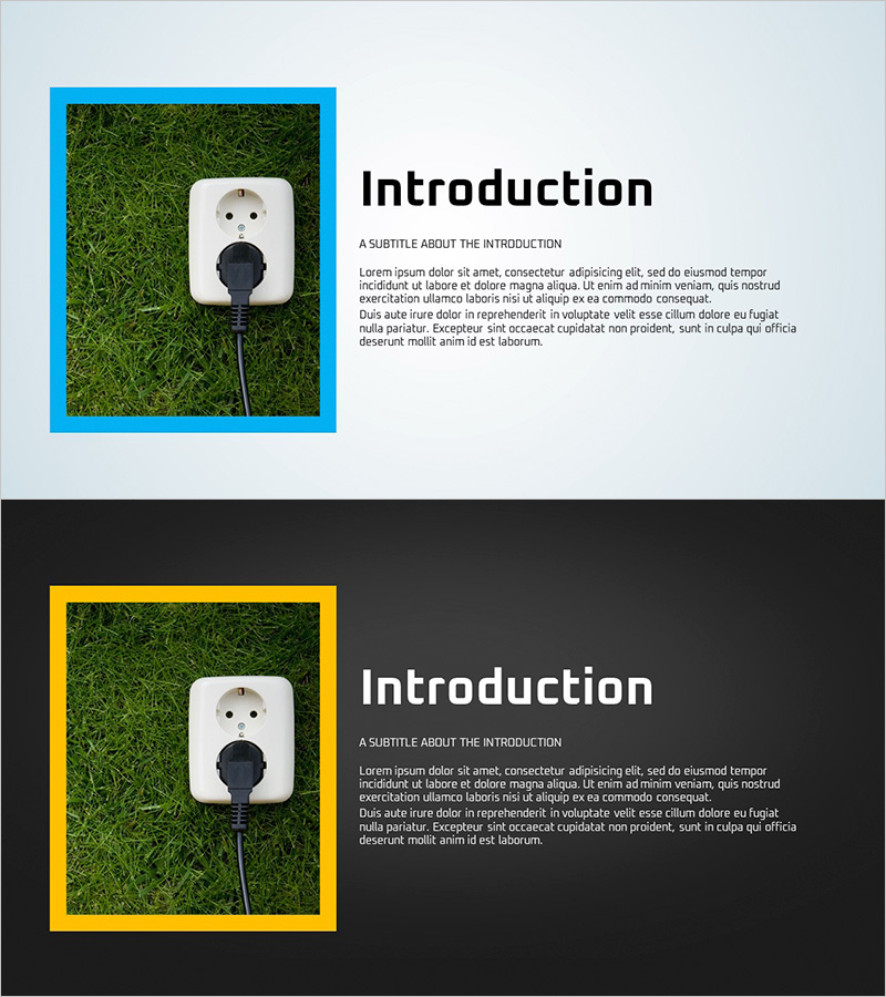 녹색 친환경 에너지 슬라이드 템플릿 – 환영 및 소개