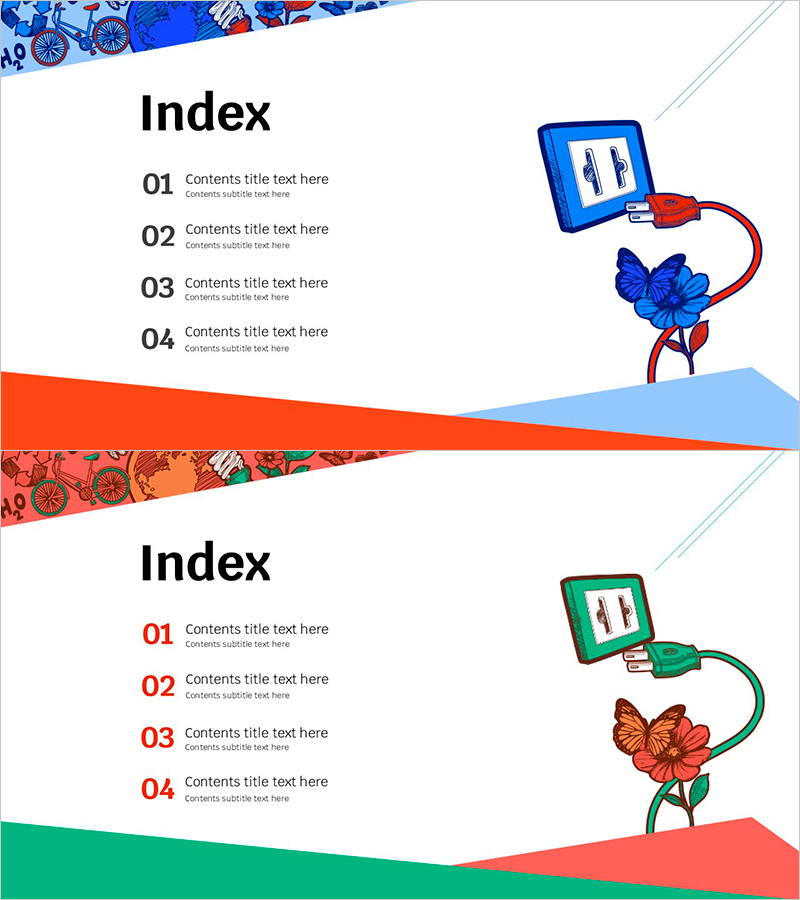 재생 가능 에너지 템플릿 목차