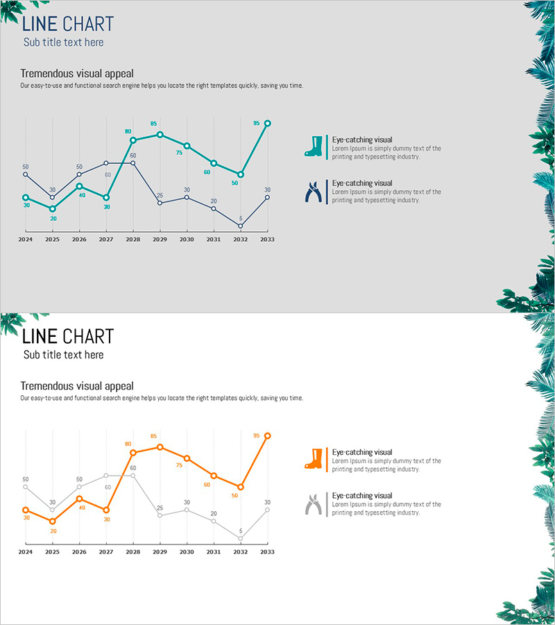 정원 관리 꺾은선 그래프