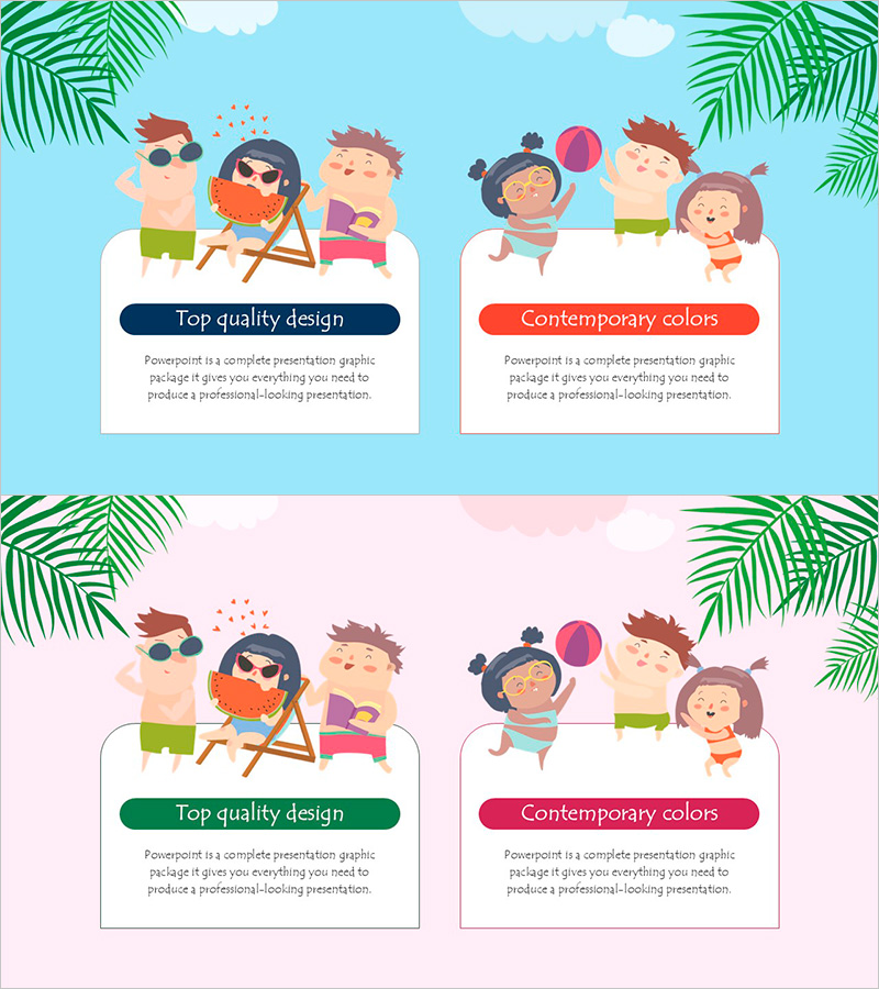 여름방학 템플릿 폐쇄 다이어그램 – 여름의 즐거움을 담다