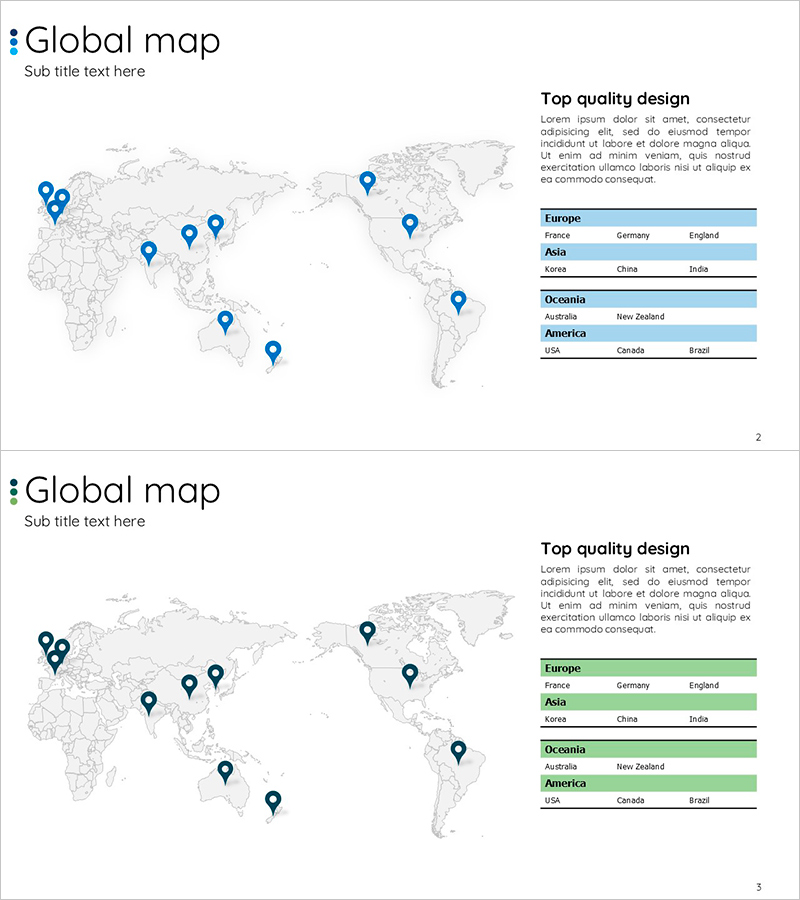 블루 그린 글로벌 맵 – 글로벌 네트워크 시각화