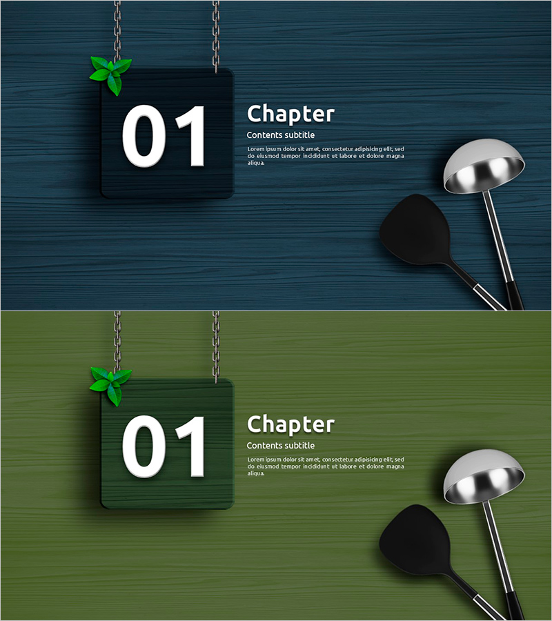 레시피 템플릿 간지01 – 실용적이고 세련된 디자인