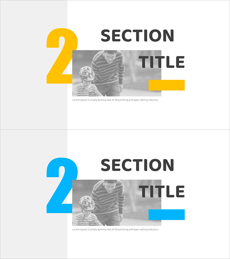 새학기 템플릿 간지02 – 신선한 시작을 담은 섹션 슬라이드