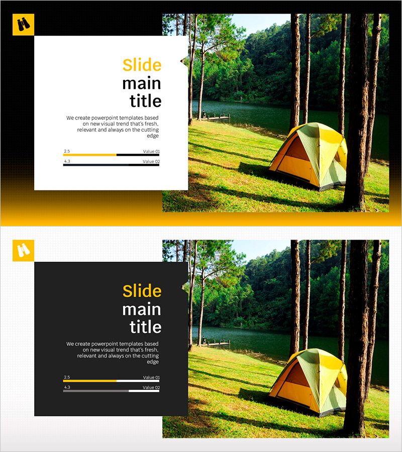 미니멀 디자인의 시각적 데이터 시각화 슬라이드