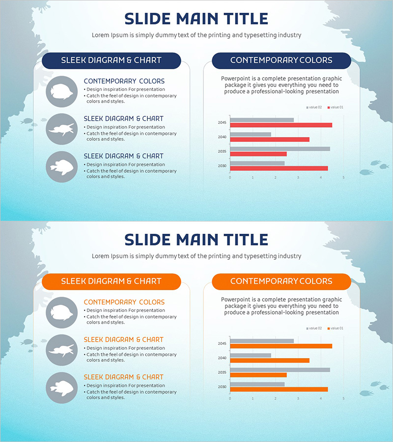 바다 생물 개체수 그래프 – 데이터 시각화를 통한 성과 강조