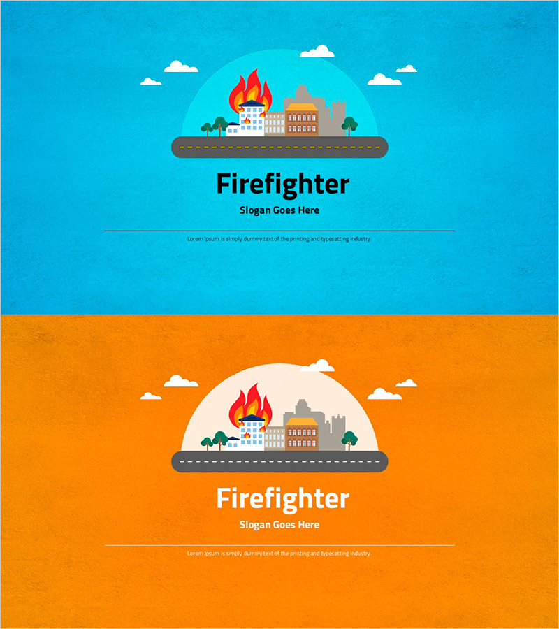 소방관 템플릿 표지 – 안전과 영감을 담다