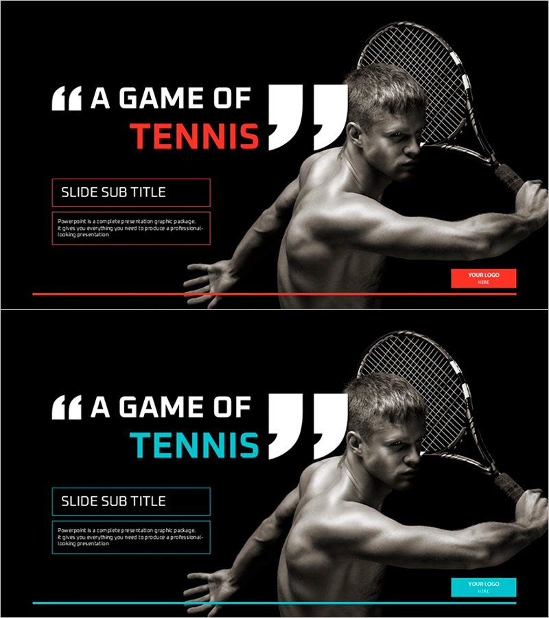 테니스 경기 템플릿 표지 – 스포츠와 열정을 담다