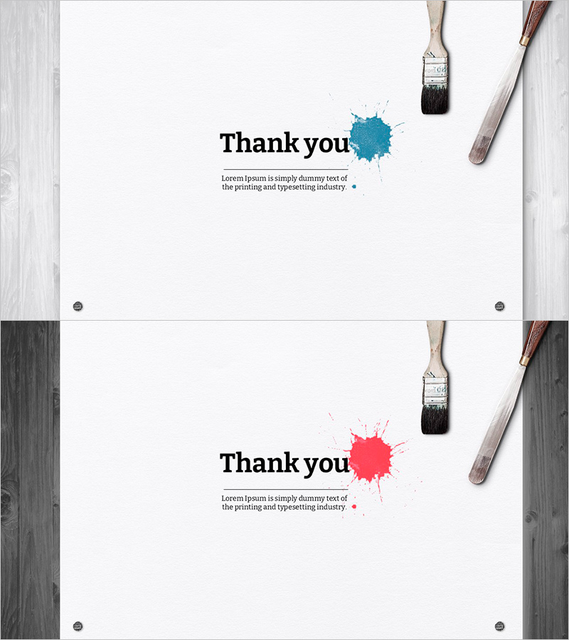 페인팅 템플릿 엔딩 – 창의적인 마무리