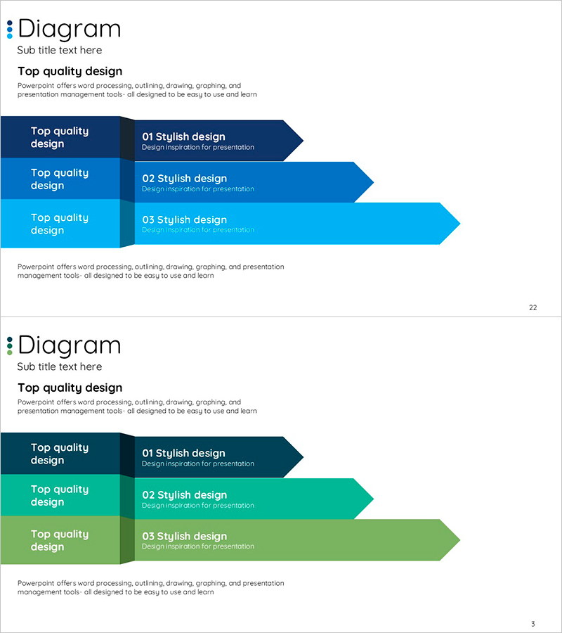 화살표 단계별 다이어그램으로 프레젠테이션을 시각화 – 프로세스와 흐름