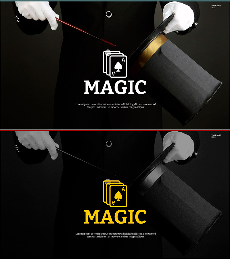 마술 템플릿 표지 – 매력과 신비를 담다