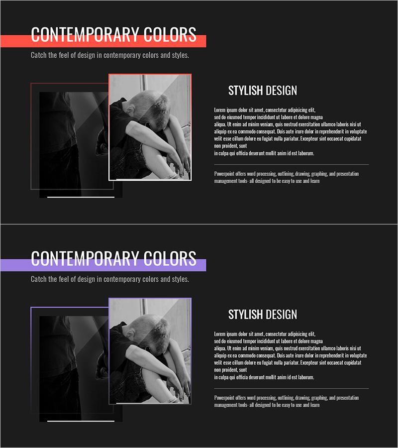 학교폭력 위험성을 전달하는 감성적인 슬라이드