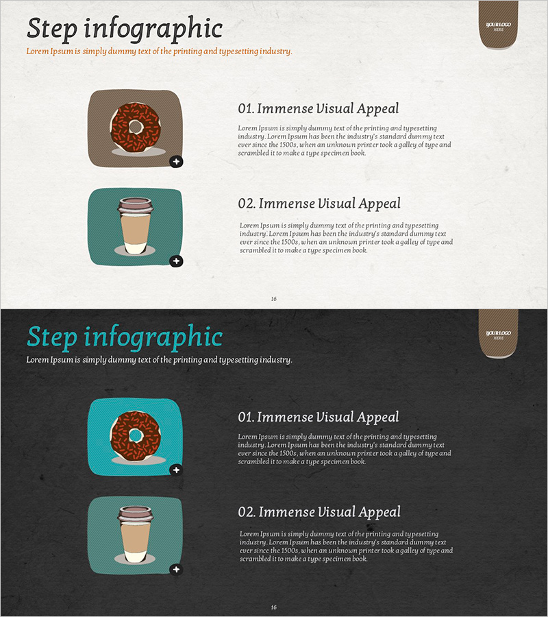 디저트와 커피 소개 슬라이드