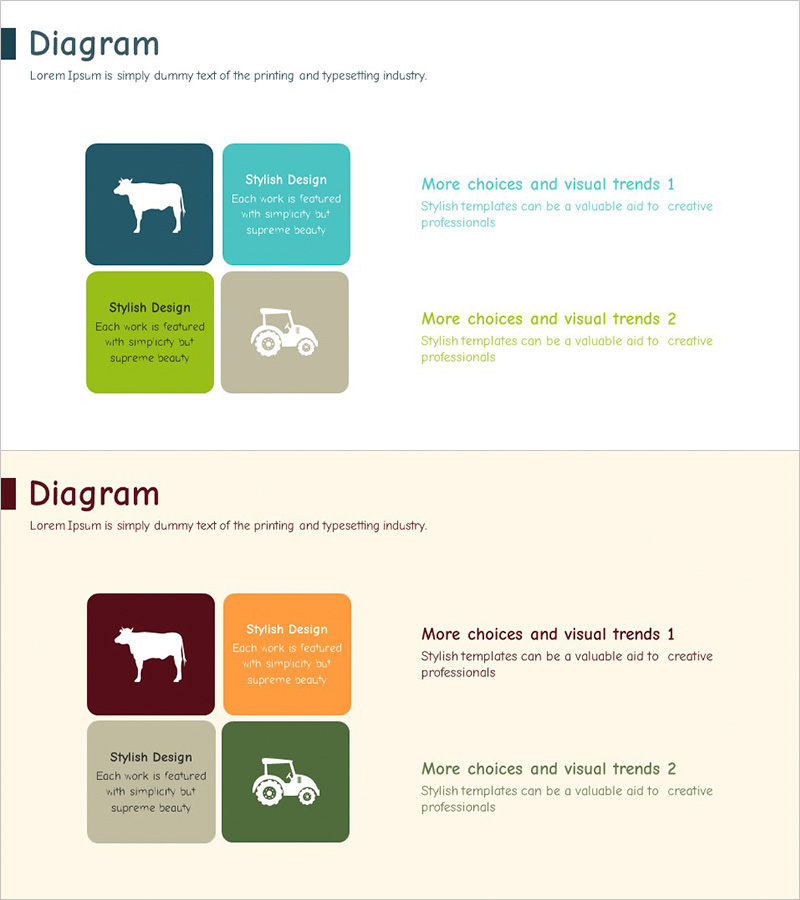 농장 아이콘 폐쇄형 다이어그램 – 혁신과 특성