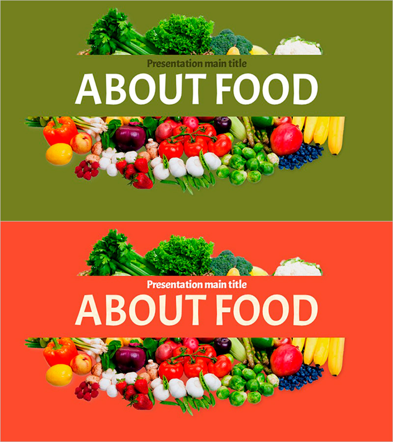 건강 식재료 표지 템플릿 – 신선함과 맛의 시작