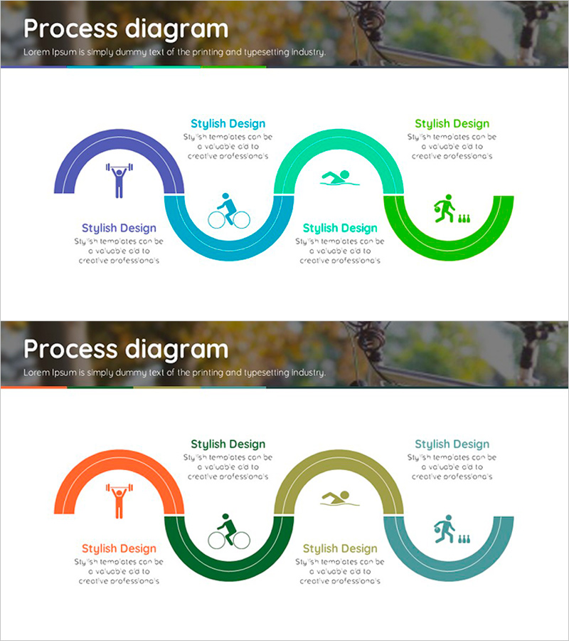 스포츠 일러스트와 연결 다이어그램 – 동기부여 주제