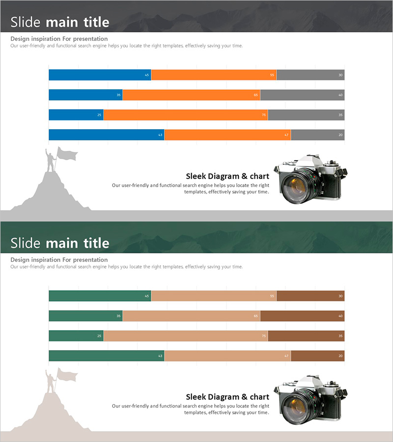 가로막대 그래프로 등산 인구 변화 추이 시각화 – 시장 동향 분석