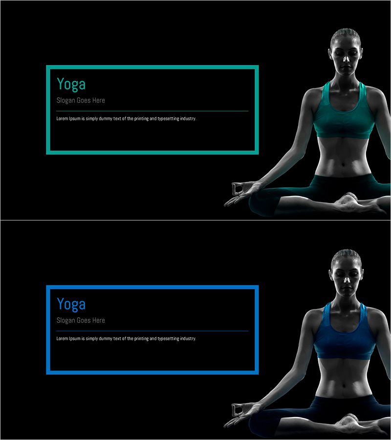 요가 템플릿 표지 – 건강과 평화의 시작