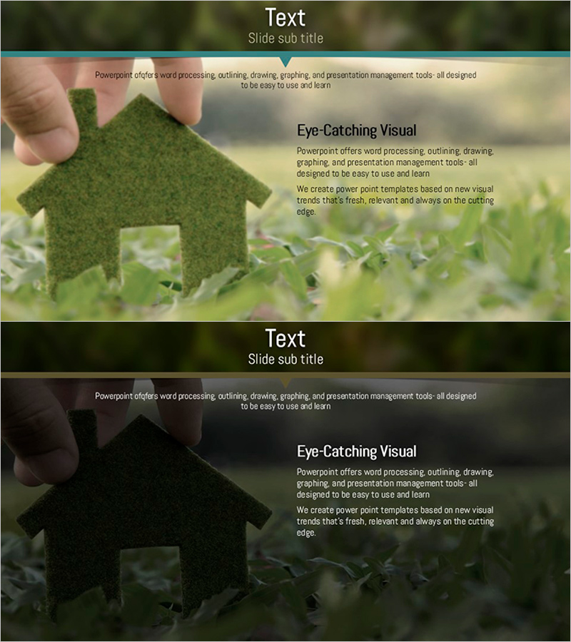 사회적 책임을 고려한 환경 보호 하우스 이미지 슬라이드