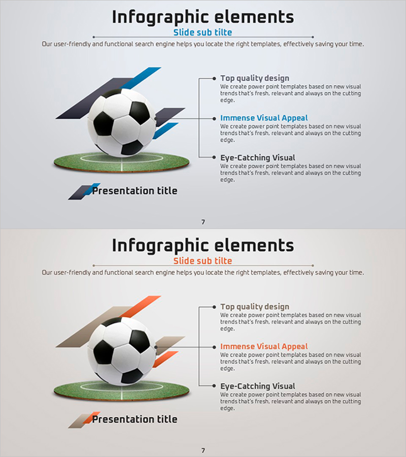 축구 경기 세부 전략 슬라이드 – 경쟁력 있는 운영 계획