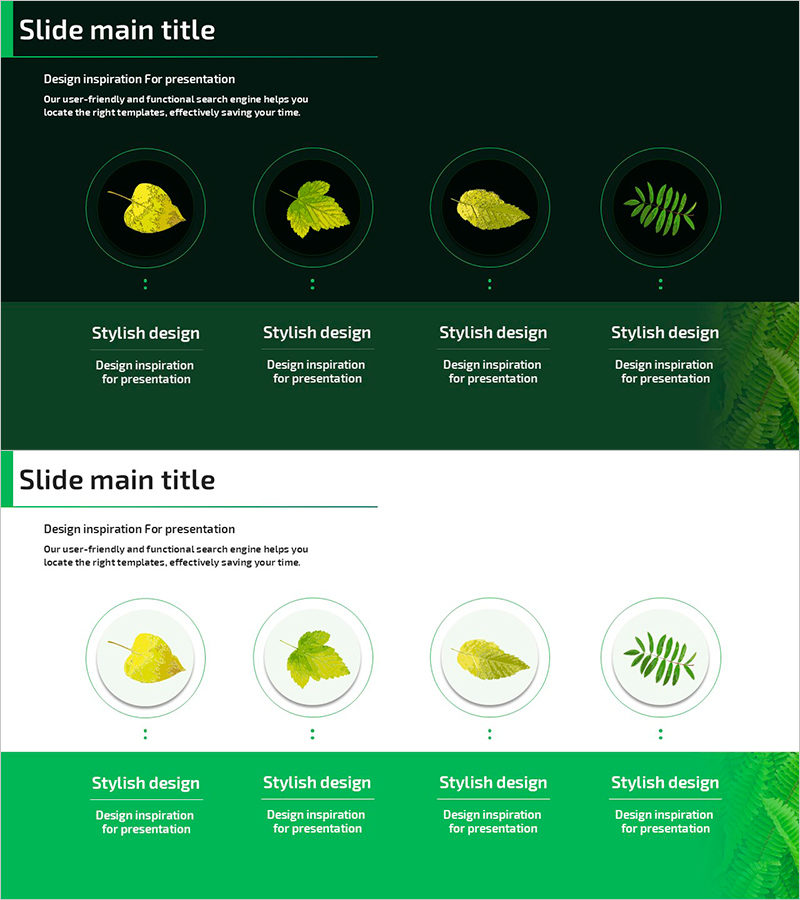 잎으로 볼 수 있는 식물의 특성 슬라이드