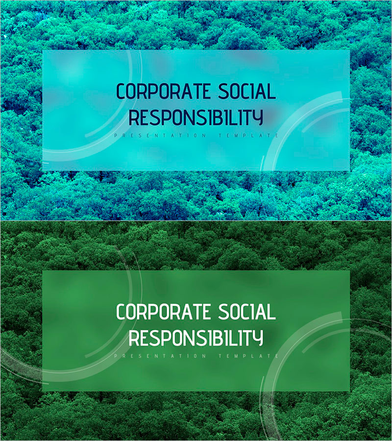 CSR 와이드 PPT 템플릿 표지