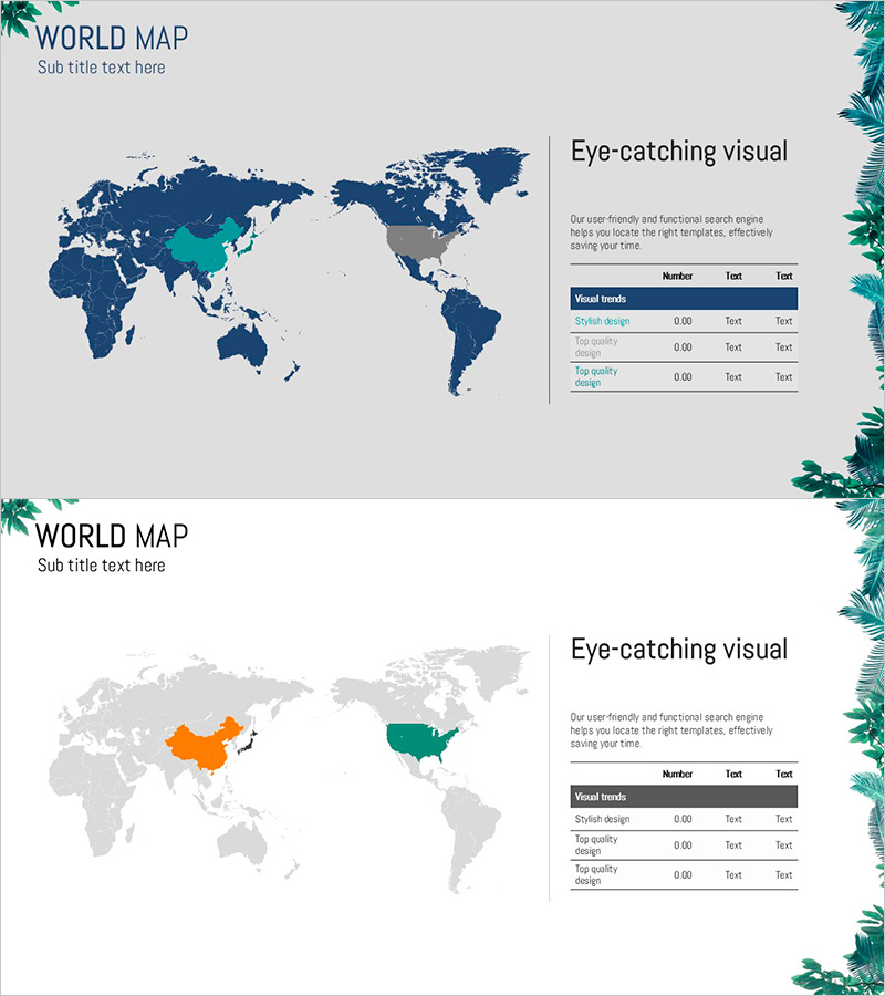 식물원 와이드 피피티 맵 – 효과적인 시장 분석을 위한 시각적 도구
