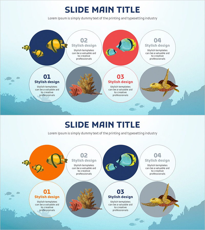 해양 생물 특징과 종류 – 정보가 담긴 클러스터 다이어그램