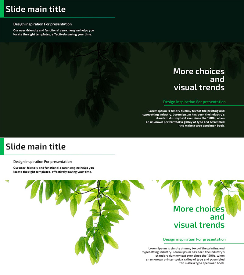 자연에 대한 간략 메시지 – 지속 가능성을 돋보이게 하는 아웃트로