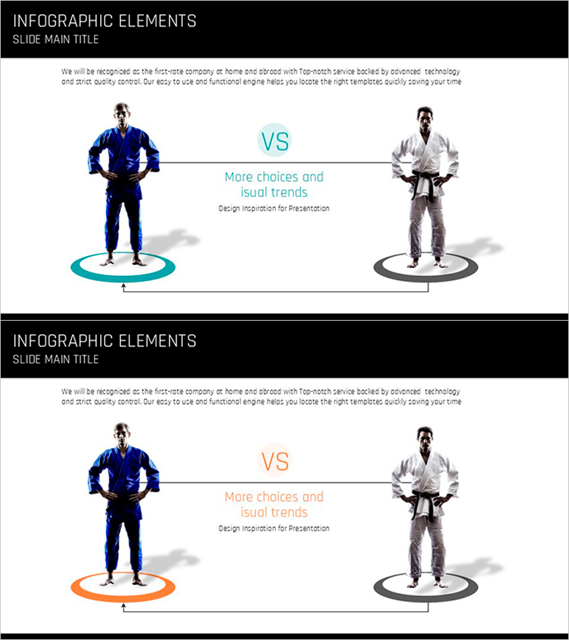경쟁 우위를 강조하는 선수 배치 다이어그램