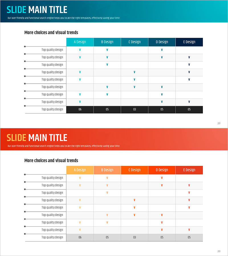 블루 오렌지 체크리스트 – 운영계획을 위한 다이어그램