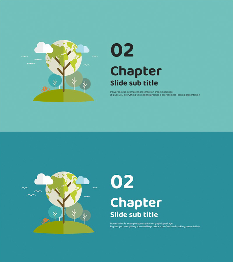 탄소중립 와이드 템플릿_간지02 – 친환경 메시지를 담은 섹션 슬라이드