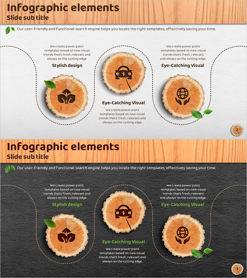 친환경 사업추진방향 통나무 연결 다이어그램