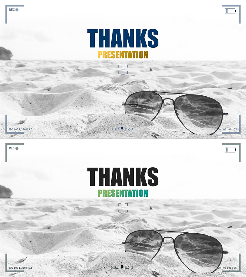 휴가 프레젠테이션 엔딩 표지 – 멋진 여정을 마무리