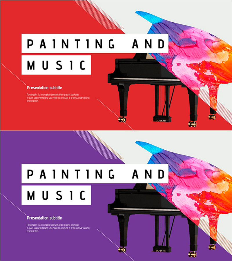 회화와 음악 템플릿 표지