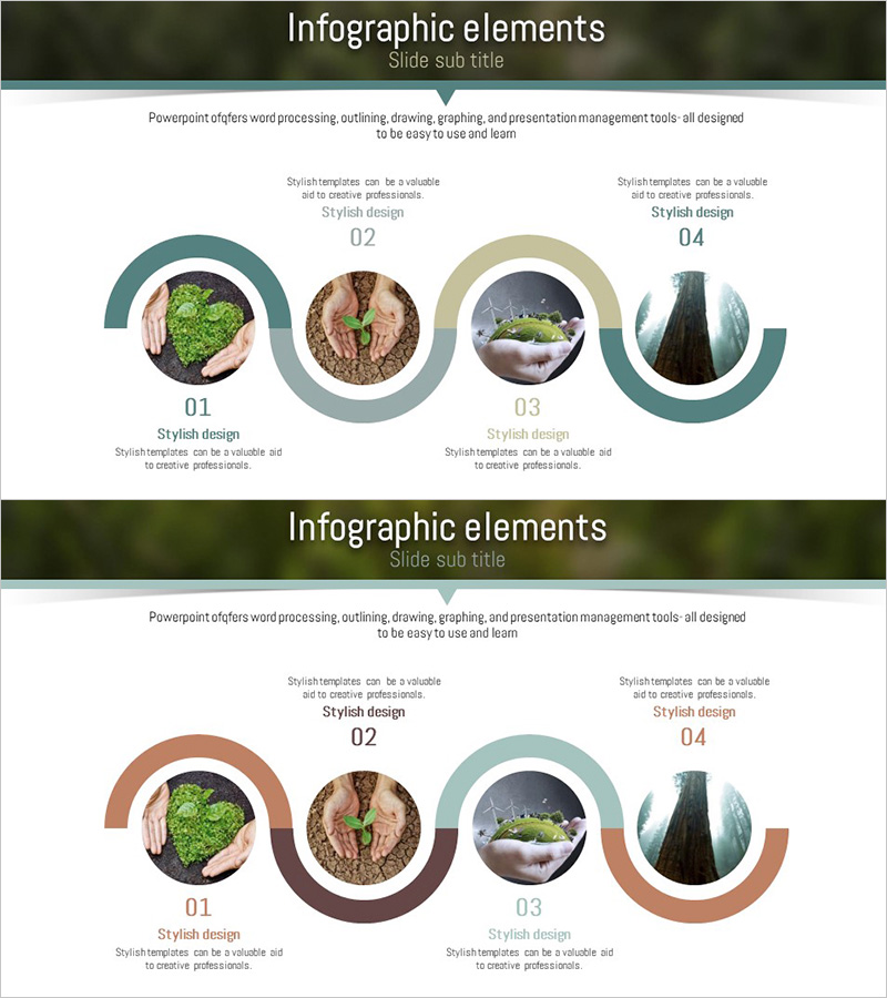 친환경 프로세스 연결형 다이어그램 – 마케팅 전략