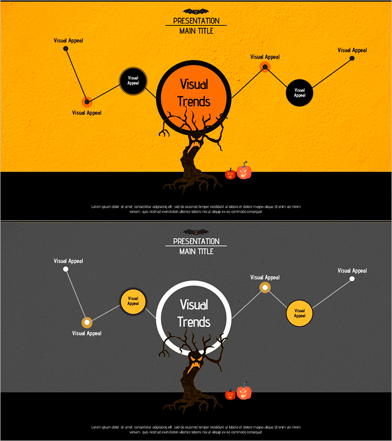 할로윈 연결형 다이어그램 - 사업 추진 전략을 시각화하다