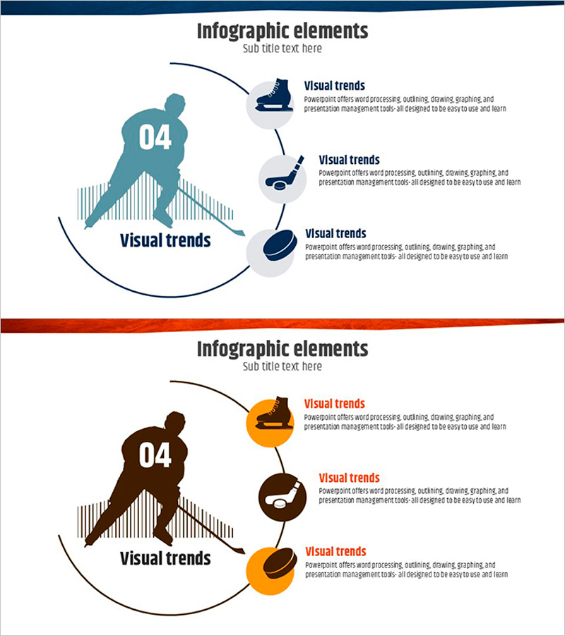 아이스하키 방법 다이어그램 – 통합적 정보 제공